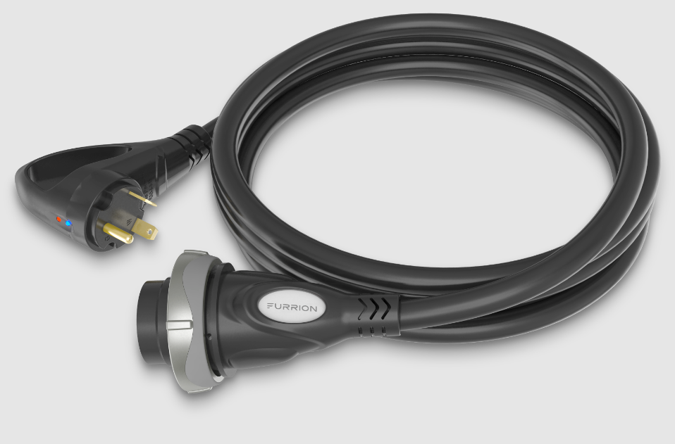 36ft 30A 125V RV Fault Smart Cordset, L5-30R + TT-30P  (black)