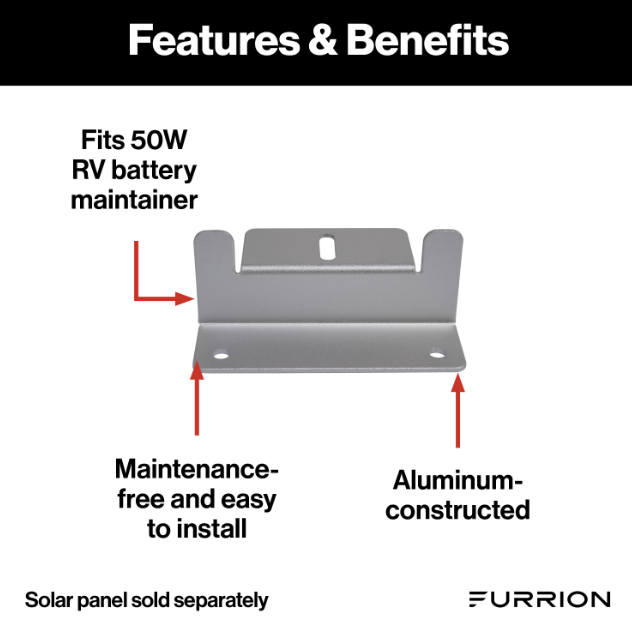 Furrion Z-Mount Bracket Kit for 50W RV Battery Maintainer