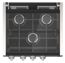 Range cooktop match with 17" & 21" range oven -SS w/LED knobs (Painted Silver) + Wired grill + Glass