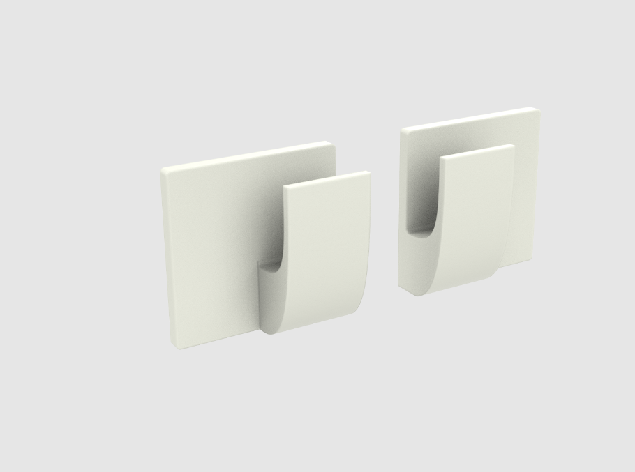 A pair of shelf supports (left & right) for microwave FMCM15-BL