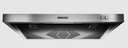 12V Ductless RV Range Hood with Charcoal Filter - Stainless Steel
