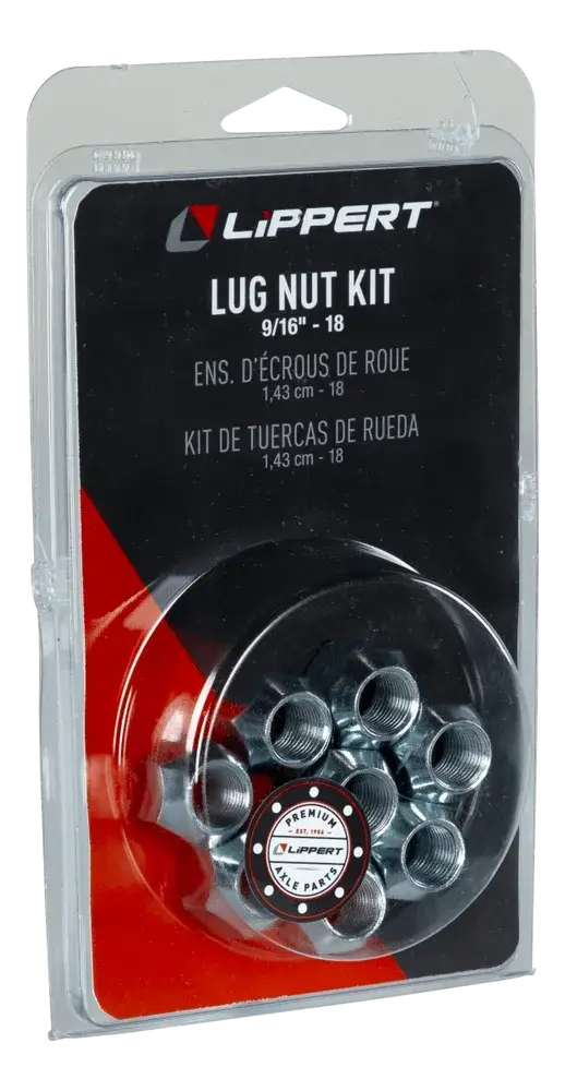 Trailer Axle 60° Cone Wheel Lug Nut – 9/16"-18 Thread Size (8-Pack)