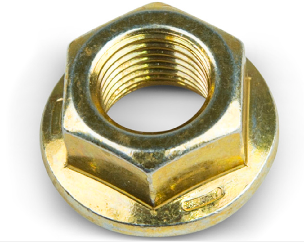 Hex Flange Nut for Axle U-Bolt - 3,500-4,400-lb. Axles, 1/2"-20 Thread Size