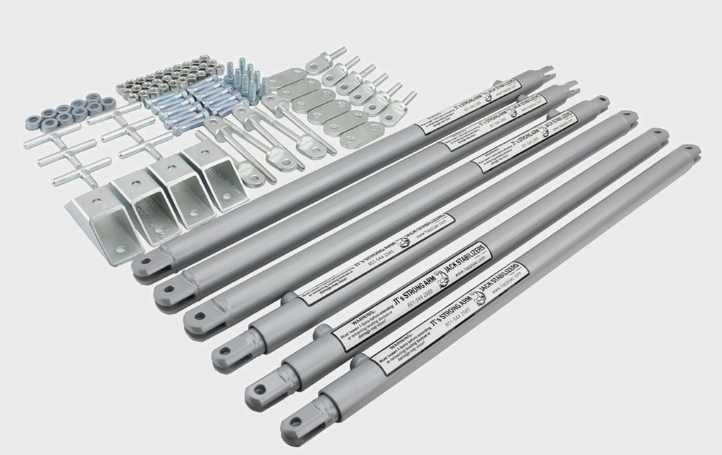 JT's Strong Arm™ Travel Trailer Jack Stabilizer Kit