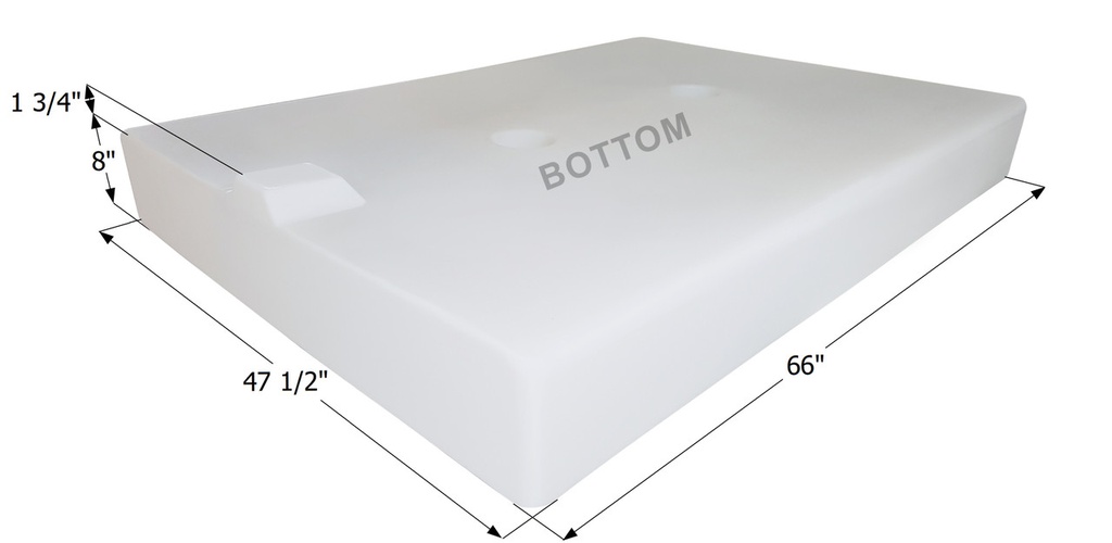 Fresh Water Tank WT3676 - 106 Gal.-W/ Sump