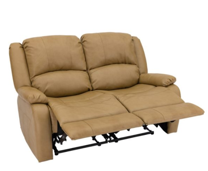 58" toffee Double Wall Hugger Recliner Sofa Loveseat