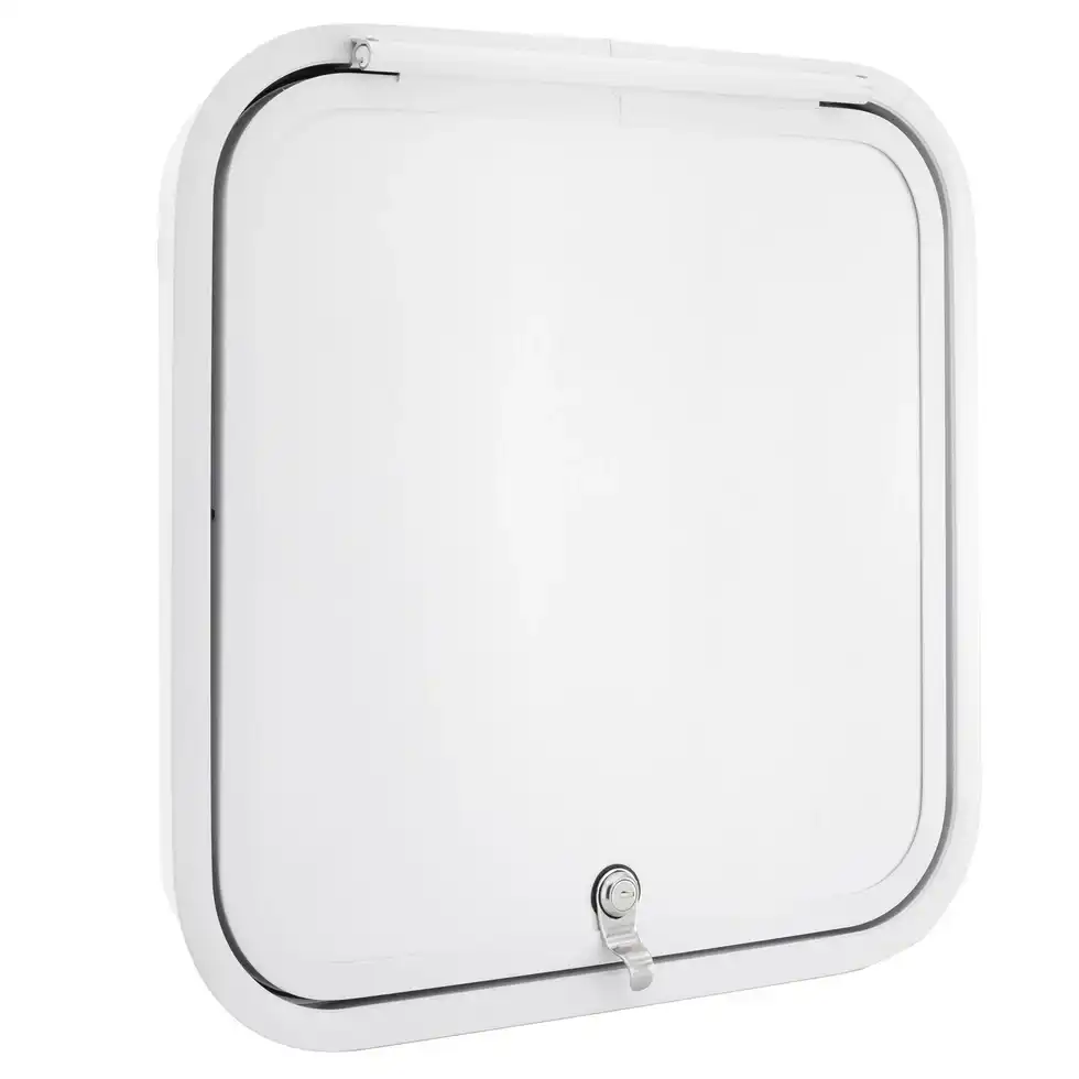 Porte de compartiment RV | Ronde | Blanche | 18" x 18"
