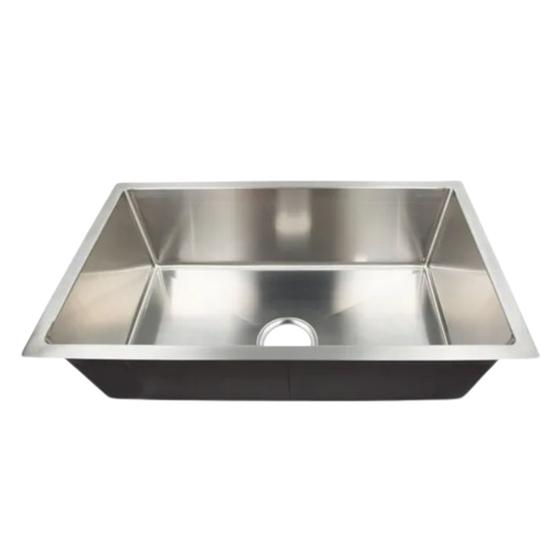 Single Square Sink; 27" x 16" x 7" (Stainless Steel)