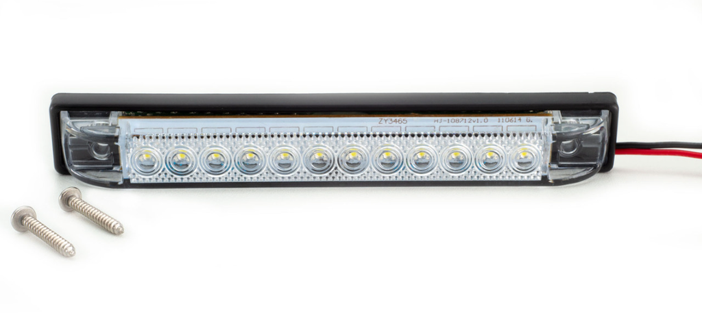 DISCONTINUED 6" Slim Line LED Utility Strip Light Clear Lens - White