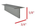 93" Flexable "T" Aluminum Molding