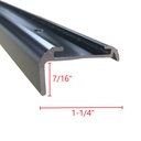 Black Aluminum Insert 7/16″ Leg Roof Edge Molding 93″ Length