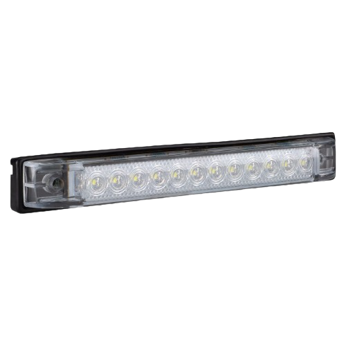 Slim Line LED Strip Light Clear Lens (White)
