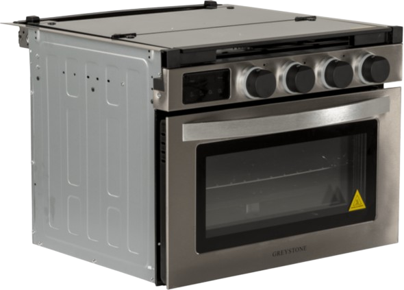 Greystone® Gas Digital RV Range - 12V, 17"