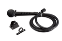 Shower Head; Hand-Held With 60 Inch Reinforced Vinyl Hose; Black