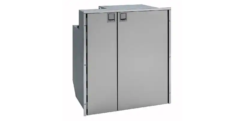 Isotherm Cruise 200 Stainless Steel - Side by Side Fridge/Freezer - AC/DC,  4 Sided Stainless Steel Flange