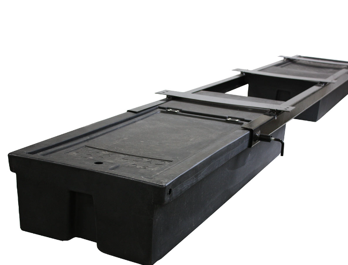 RV Underchassis Standard Double Bin Storage System - 96" x 21"