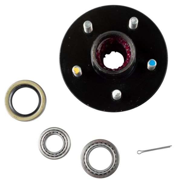 Idler Hub, 5 on 4.5"; 5.5" Hub Flange - 2,200 lbs. (with Bearing Cone Kit)