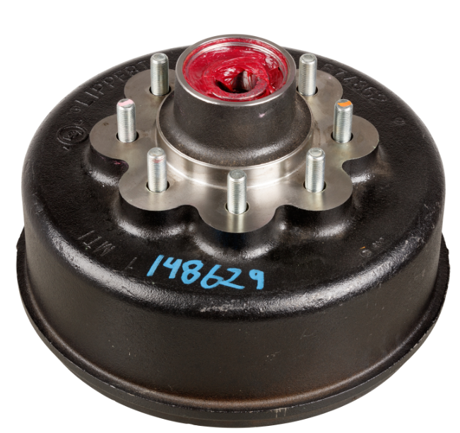 Brake Hub Assy, 8000#, 8-6.5", 9/16"