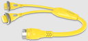 Furrion Y-Adapter - 2(30A) to 50A, 125V, Yellow