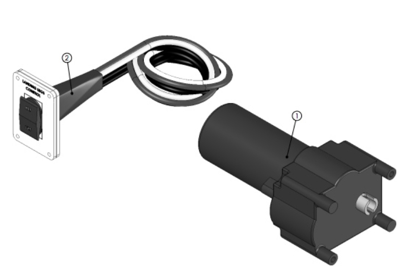 Power Gear Standard Landing Gear Motor & IP-Rated Switch Kit