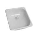 Square Galley/Kitchen Sink; 13" x 15" (White)