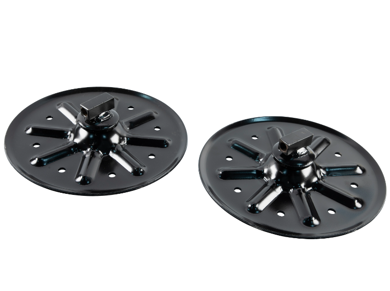 9" Round Foot Pads for Landing Gear Jacks (2-Pack)