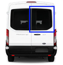 VWD Ford Transit Van Window Medium / High Roof 2015+ Passenger Side Rear Cargo Door