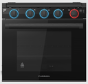 21” 3-Burner Gas Range with Glass Door and Stamped Grate / 2-Color LED Knob / Black-Black