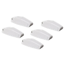 5-Pack White Rounded RV Baggage Door Catch Compartment Clips