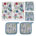 Lippert Road Sign Kitchen Towel & Potholder Set - 6 Pieces