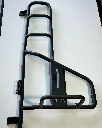 Ford Transit Two-in-one ladder and tire carrier - Aluminum