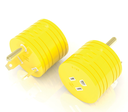 RV Adapter, 15A conn 5-15R (F) - 30A RV plug TT-30P (M), Yellow