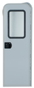 RH radius motorized entry door, polar white