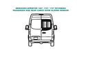 Sliding window - Passenger Side Rear - MERCEDES SPRINTER