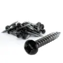 RV Phillips Screws | Pan Head | 8x1" | Black 