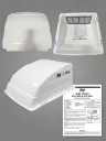RVPRO FREE FLOW VENT COVER - WHITE (18-1600) 